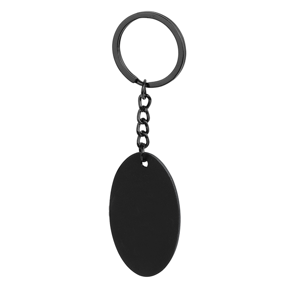 Portachiavi in metallo Dark Ovale