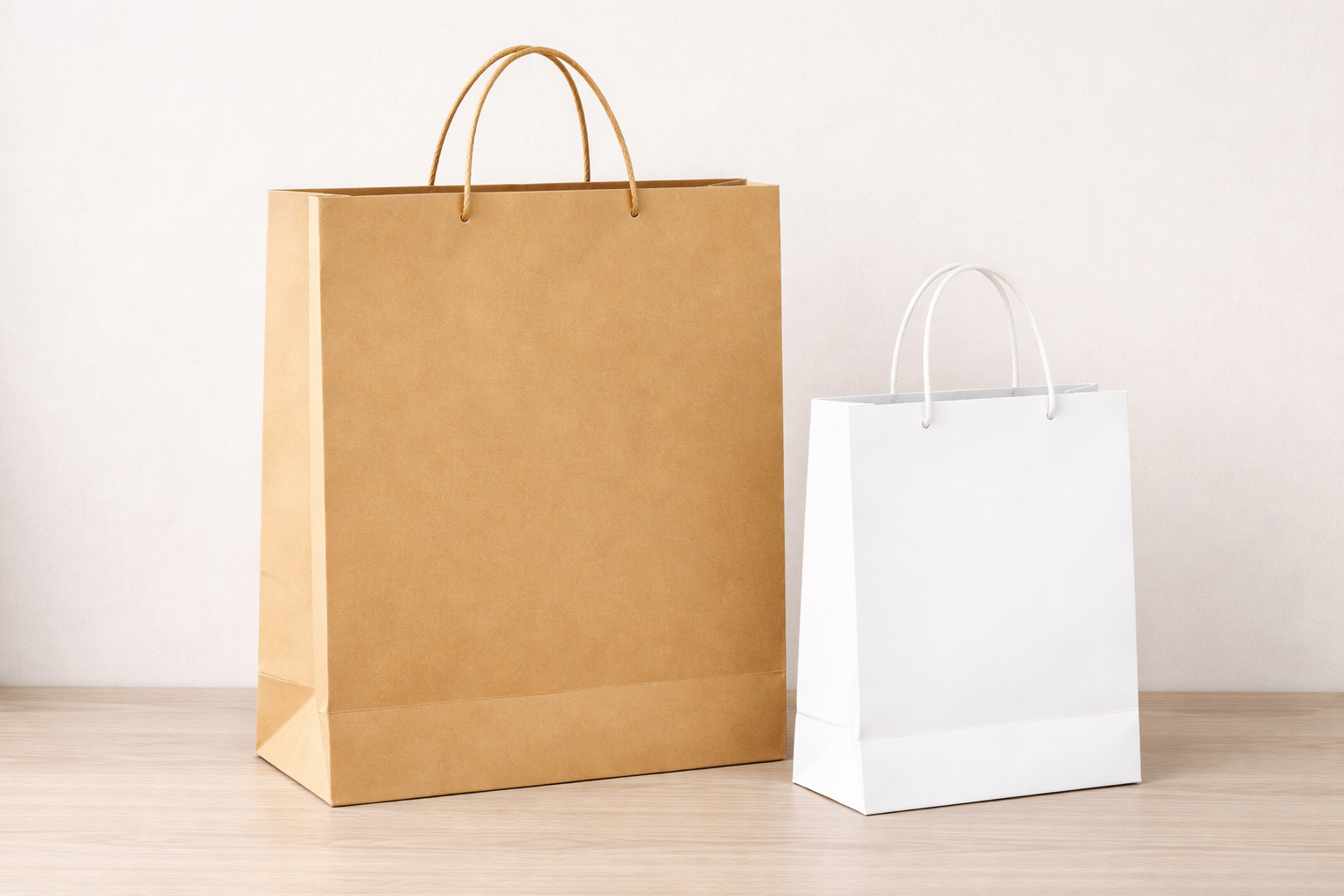 Shoppers piccole con manico in cordino 