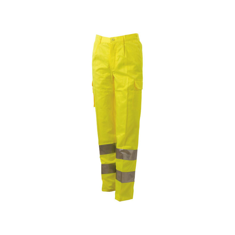 Pantalone Multitasche Cotone Alta Visibilità
