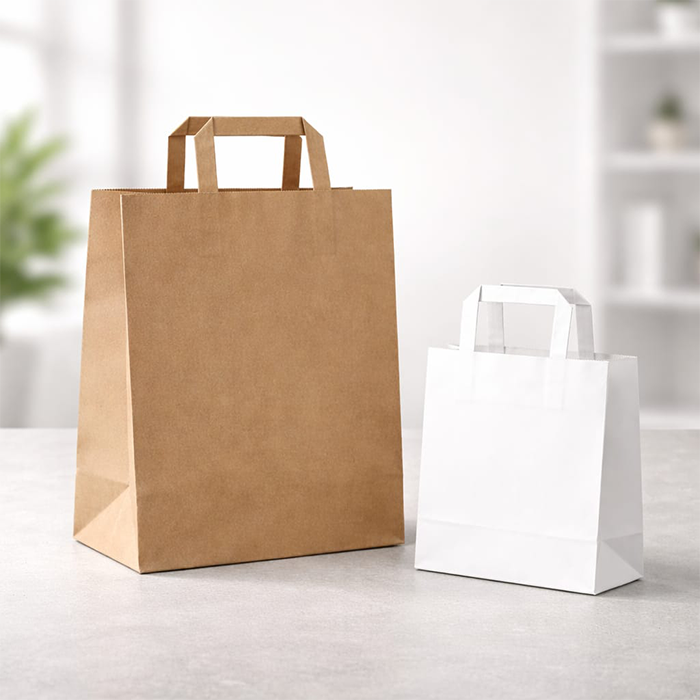 Shoppers piccole con manico piatto 