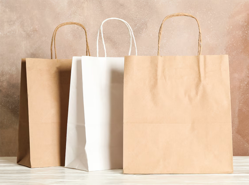 Shoppers grandi con manico in cordino 